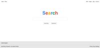 Image of my clone of a search engine frontend design.